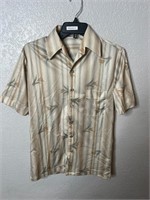 Vintage 1970s Polyester Button Up Shirt