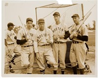 Ca. 1941 Joe DiMaggio, Ted Williams, Jimmie Foxx