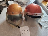 Old Motor Cycle Helmets