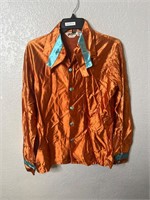 Vintage 1970s Polyester Button Up Shirt