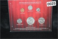 HONORED PRESDIENTS SIX COIN SET