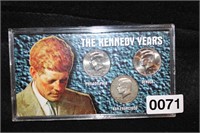 THE KENNEDY YEARS 1989S, 1995P, 1996S HALF DOLLAR