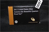2012 US MINT AMERICA THE BEAUTIFUL 1/4'S PROOF SET