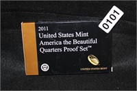 2011 US MINT AMERICA THE BEAUTIFUL 1/4'S PROOF SET