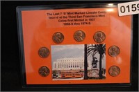 LAST SEVEN "S" MARKED PENNIES ISSUED AT SF MINT