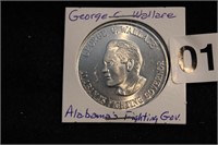 GEORGE C WALLACE "ALABAMAS FIGHTING GOVERNOR" COIN