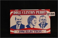 DOLE, CLINTON, PEROT1996 ELECTION KNIFE AND TOKENS