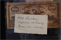 1975 RAINBOW REPLICAS OF EARLY AMERICAN MONEY