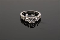 CZ Cocktail Ring Set in Sterling Silver