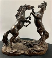 Franklin Gallery “Challenging Stallions” Bronze