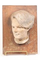 A LOWELL GRANT Terracotta Sculpture Head of Lady