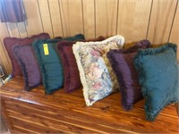 7-Square Decorative Pillows (Chest Not Included)