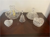 5-Pc Crystal & Cut Glass Collection