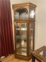 Lighted Mirrored Curio Cabinet