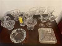 11-Pcs of Assorted Cut Glass