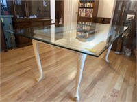 Glass & Wood Dining Table