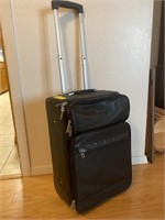 Protocol Leather Rolling Suitcase