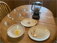 Vintage Glass, GE Blender, 5-Pie Plates & More