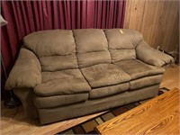 Micro-Suede Sofa (Great Condition) (No Stains)
