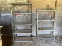 Set of 2 Metal Shelves