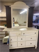 White Dresser w/Extra Mirror