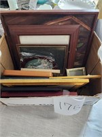 Box of Frames & Picture