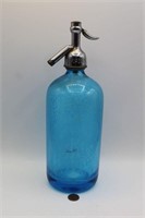 "M. Rosenzweig N.Y." Blue Mineral Water Bottle