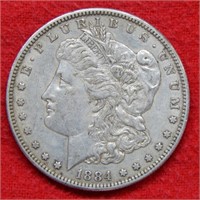 1884 S Morgan Silver Dollar
