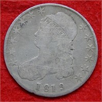 1819 Bust Silver Half Dollar