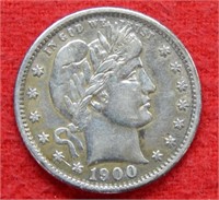 1900 Barber Silver Quarter