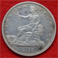 1877 Trade Silver Dollar