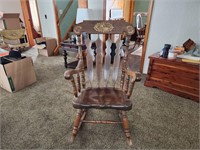 Rocking chair. Seat 17H chair back 26W