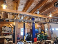 32' wooden extension ladder