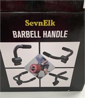 Barbell angled handle