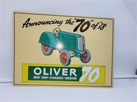 Oliver 70 of '38 sign