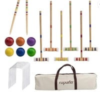 ropoda Six-Player Croquet Set with Wooden