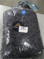 Large knit chunky blanket