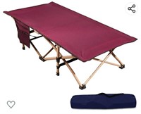 REDCAMP Extra Long Kids Cot for Camping, Sturdy