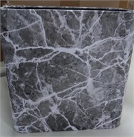 Set of 2 Rectangular open waste can, Gray marble