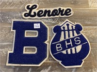 Lot of 3 Vintage High School Patches