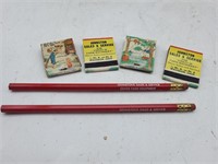 Oliver Pencils and Matchbooks