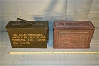 2 cal.30 military ammo cans; as is