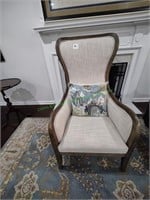Cream Wingback Chair