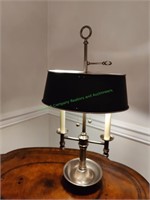 Table Lamp with Black Shade