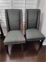 2 Fabric Highback Chairs