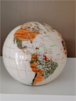 Glass World Globe Paperweight