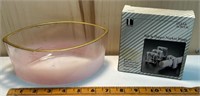 Napkin holders - Glass candle bowl