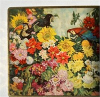'Flowers and Birds" tin