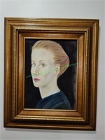 Chalk Drawing of a Lady