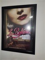 La Boheme on Broadway framed poster.
